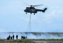 Menhan dan Panglima TNI Saksikan Langsung Fire Power Demo TNI AU 2024 di Lumajang