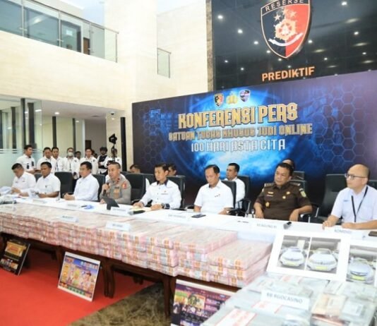 Tiga Kasus Judi Online kembali diungkap, Polri Sita Aset Rp61 Miliar