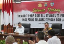 Itwasum Polri Gelar Audit PNBP dan BLU di Polda Sulteng