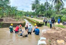 Luapan Air Sungai Leko Pancing, Akibatkan Suplai Air Bersih ke Pelanggan terganggu