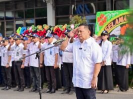 Pimpin Apel Perdana, Plt Dirut PDAM Makassar Hamzah Ahmad tekankan Kebersihan dan Kedisiplinan Kerja