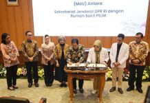 Tingkatkan Jaminan Pelayanan Kesehatan bagi Dewan dan Pegawai, Setjen DPR dan RS Pelni teken MoU