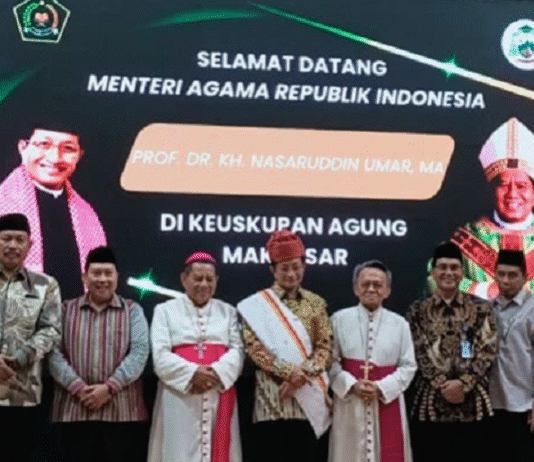 Menag Nasaruddin Umar Serukan Toleransi Dan Cinta di Gereja Katedral Makassar
