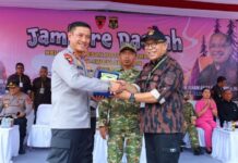 Kapolda Sulsel Buka Jambore dan Kemah Bhakti KBP3 Sulsel di Kabupaten Sidrap