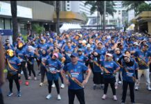Mandiri Inhealth Gelar MI-FunRun di Puncak Harpelnas 2025, Ajak Masyarakat Hidup Sehat