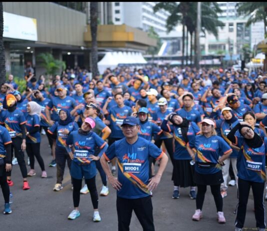 Mandiri Inhealth Gelar MI-FunRun di Puncak Harpelnas 2025, Ajak Masyarakat Hidup Sehat
