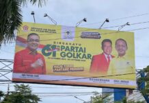 SOKSI Sulsel Tebar Baliho Sambut HUT Partai Golkar