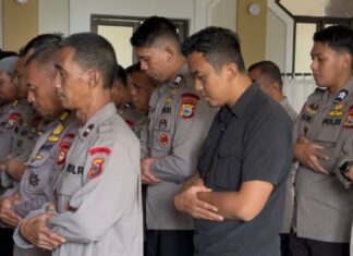 Dari Sulsel, Personel Brimob Kirim Doa untuk Korban Bencana di Aceh, Sumbar, dan Sumut