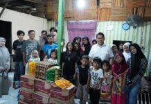 Yasir Machmud Anjangsana ke Panti Asuhan di HUT Gerindra ke -18