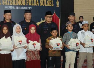 Ramadan Berkah, 1.000 Paket Dibagikan Satuan Brimob Polda Sulsel