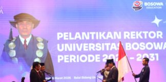 PELANTIKAN REKTOR UNIVERSITAS BOSOWA PERIODE 2026–2031, PROF. BATARA SURYA SIAP MEMIMPIN TRANSFORMASI MENUJU REPUTASI GLOBAL