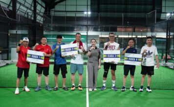 Yasir Machmud & RinggoBoy Juara 1 HIPMI Padel di Arcadia Padel Club Makassar