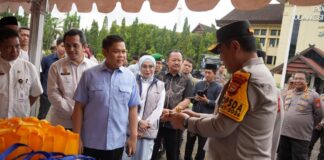 Wakil Ketua II DPRD Sulsel, Yasir Machmud, Hadiri Gerakan Pangan Murah Serentak Polda Sulsel