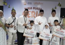 Wujud Kepedulian di Bulan Ramadan, LPS Makassar Berbagi Kebahagiaan Bersama Anak Yatim dan Dhuafa
