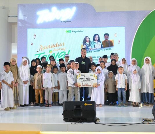 Ramadhan Penuh Berkah, Pegadaian SulselBarRa Maluku Rangkul Anak Panti di Panakkukang