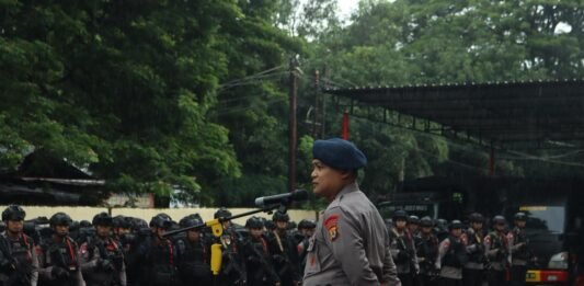 Apel Kesiapsiagaan, Dansat Brimob Polda Sulsel Ingatkan Pesan Integritas dan Disiplin Personel