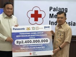 PMI Terima Donasi Rp2,4 Miliar dari Panasonic Gobel Group untuk Rehabilitasi Bencana di Sumatera