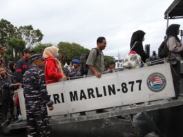 Mudik Gratis Aman Dan Nyaman Bersama TNI AL, Ratusan Warga Selayar Diberangkatkan Oleh Dankodaeral VI dengan Kapal Perang KRI Marlin-877