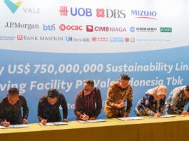 Perkuat Strategi Keuangan Berkelanjutan, PT Vale Raih Fasilitas Pinjaman Sindikasi Berbasis ESG Senilai US$750 Juta