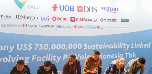 Perkuat Strategi Keuangan Berkelanjutan, PT Vale Raih Fasilitas Pinjaman Sindikasi Berbasis ESG Senilai US$750 Juta