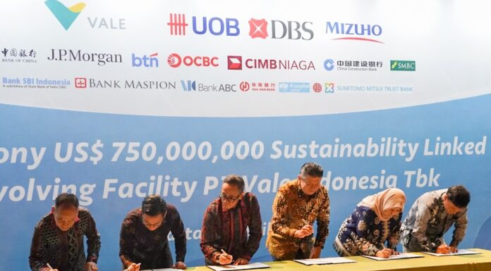 Perkuat Strategi Keuangan Berkelanjutan, PT Vale Raih Fasilitas Pinjaman Sindikasi Berbasis ESG Senilai US$750 Juta