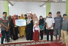 PT Pegadaian Kanwil VI Sulselbarra Maluku Salurkan Bantuan Renovasi Masjid Babul Jannah di Bissoloro Kabupaten Gowa