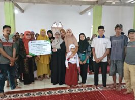 PT Pegadaian Kanwil VI Sulselbarra Maluku Salurkan Bantuan Renovasi Masjid Babul Jannah di Bissoloro Kabupaten Gowa
