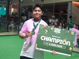 Yasika Raja Aditya Putra Yasir Machmud Champion di Inersia Padel Tournament