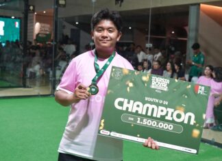 Yasika Raja Aditya Putra Yasir Machmud Champion di Inersia Padel Tournament