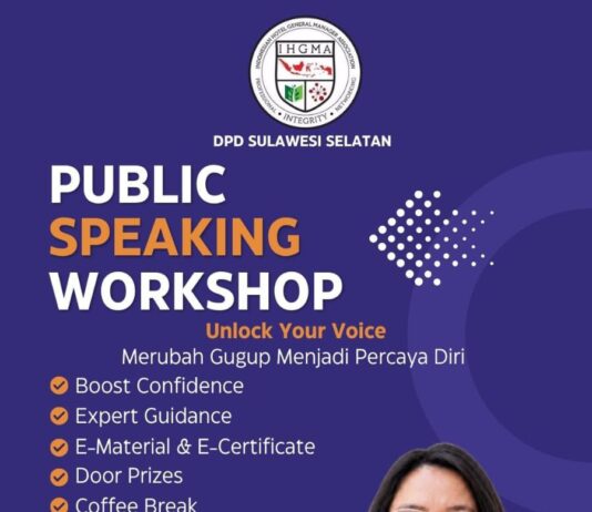 IHGMA Sulsel Gelar Pelatihan Public Speaking “Unlock Your Voice”