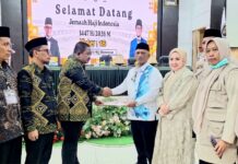 Sambut Kloter 18, Slamat Mustafa Sebut Kemabruran Haji Diuji Saat Kembali ke Masyarakat