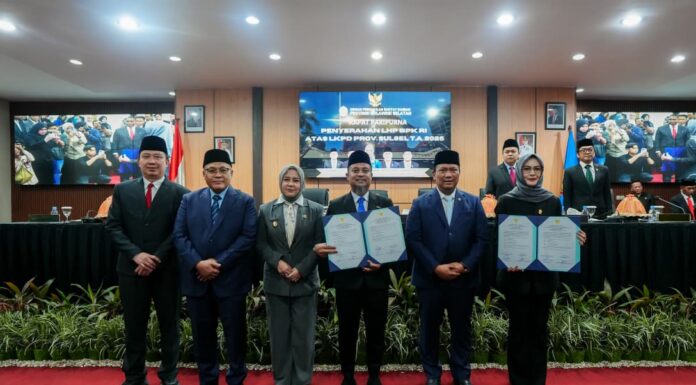 BPK RI Ganjar Sulsel WTP Kelima Berturut-turut, Gubernur Sulsel: Momentum Tingkatkan Kualitas Pengelolaan APBD