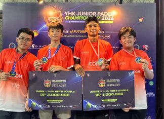 YASIKA PADEL CLUB raih juara 1 U-16 dan juara 3 U-14 di YHK Junior Padel Championship 2026