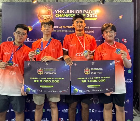 YASIKA PADEL CLUB raih juara 1 U-16 dan juara 3 U-14 di YHK Junior Padel Championship 2026