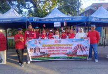 Warga RT 001/RW 003 Semarakkan Gerak Jalan Sehat HUT RI ke-81