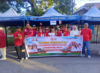 Warga RT 001/RW 003 Semarakkan Gerak Jalan Sehat HUT RI ke-81