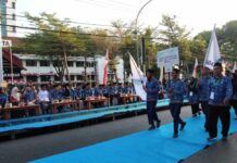 Jelang Pembukaan MTQ VIII KORPRI Nasional, 1.157 Peserta Ikuti Defile di Makassar