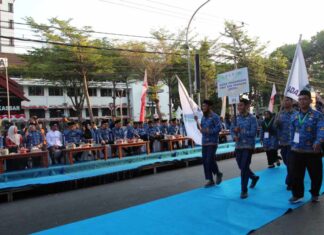 Jelang Pembukaan MTQ VIII KORPRI Nasional, 1.157 Peserta Ikuti Defile di Makassar