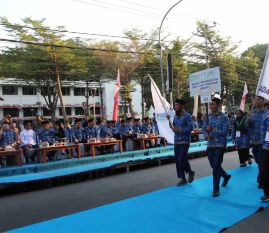 Jelang Pembukaan MTQ VIII KORPRI Nasional, 1.157 Peserta Ikuti Defile di Makassar