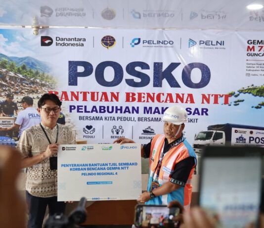 Pelindo–Pelni Kirim Bantuan untuk Korban Gempa NTT