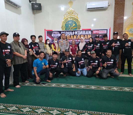 MPCI Peduli Berkolaborasi dengan Polsek Tallo Salurkan Bantuan untuk Korban Kebakaran