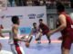 BERITA FOTO: SMAN 5 Makassar Tundukkan SMAN 1, Tribun GOR UMI Bergemuruh