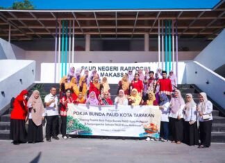 Perkuat PAUD Ramah Anak, Bunda PAUD Tarakan Studi Tiru ke Makassar