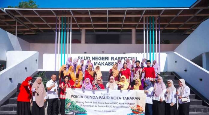 Perkuat PAUD Ramah Anak, Bunda PAUD Tarakan Studi Tiru ke Makassar